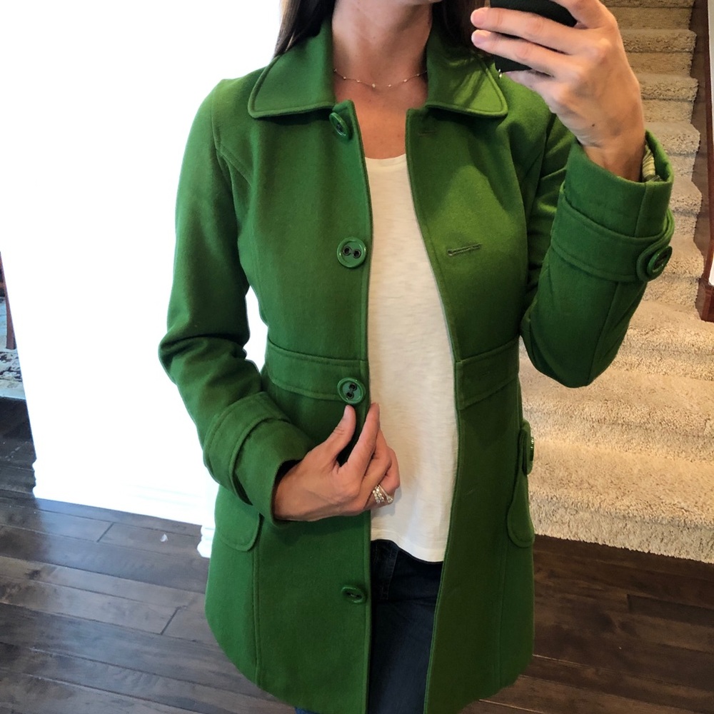 Tulle Wool Pea Coat (fits like small)